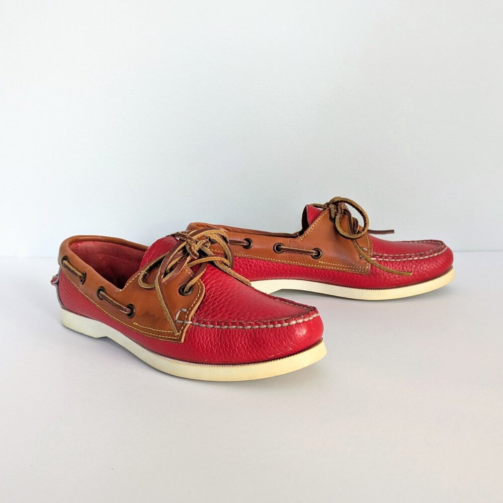 Vintage 1990s Dooney & Bourke Boat Shoes Rarer Variation - Picture 3 of 12